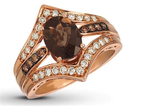 12 Ct Chocolate And Simulated Diamond Engagement Wedding Ring Etsy Uk