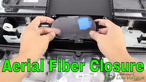 Aerial Fiber Optic Splice Closures For Messenger Cable Youtube