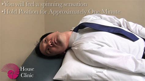 Dr Edward Cho Of House Clinic Demonstrates The Epley Maneuver For Benign Paroxysmal Positional