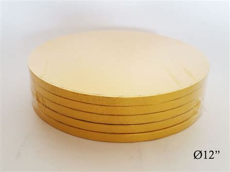 12″ Cake Drums Gold Round Bakery And Patisserie Products