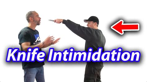 How To Deal With A Knife Intimidation Self Defense Tips Youtube