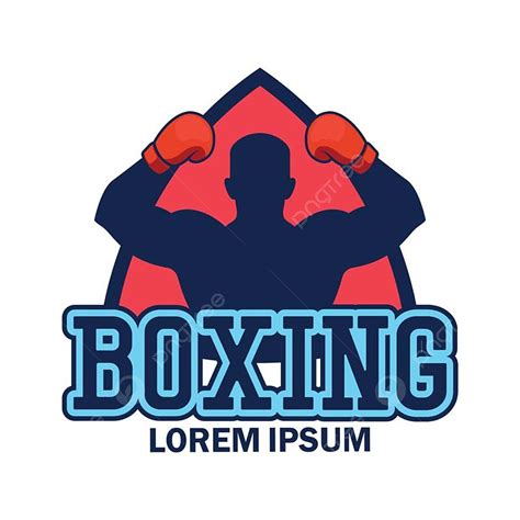 Text Slogan Vector Png Images Boxing Logo With Text Space For Your
