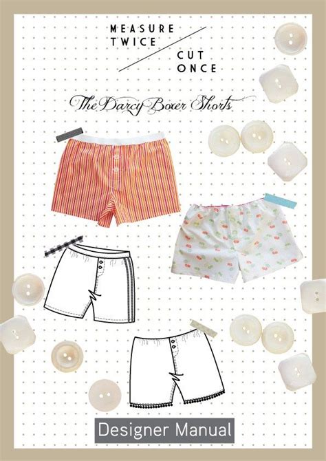 The Darcy Boxer Shorts Pdf Sewing Patterns Boxer Brief Pattern