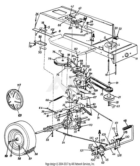 Mtd 13am672g088 Tmo 3103203 1997 Parts Diagram For Driveframe