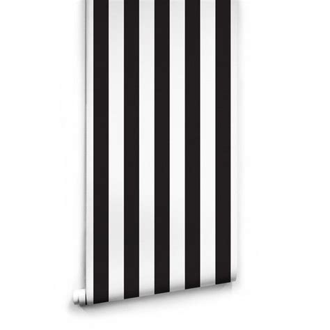 Black And White Stripe Wallpaper By Ingrid Mika For Milton And King