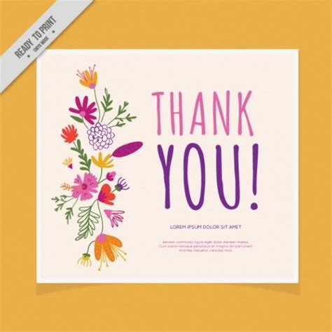 Free 21 Thank You Cards In Psd Vector Eps