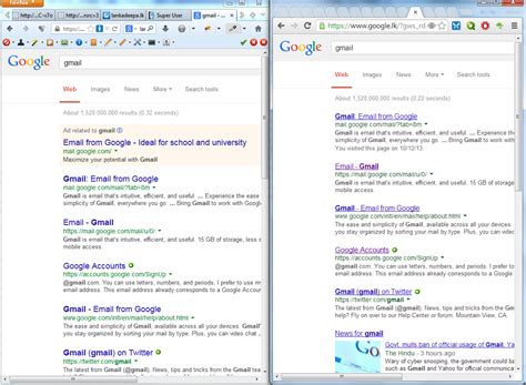 Change your search provider to google click the down arrow on the left side of the search box. Google search results page on my Firefox looks different ...