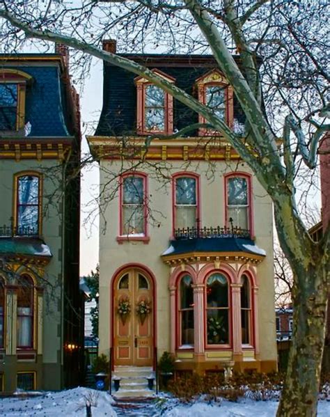 Small Beautifully Detailed Victorian Victorian House Colors