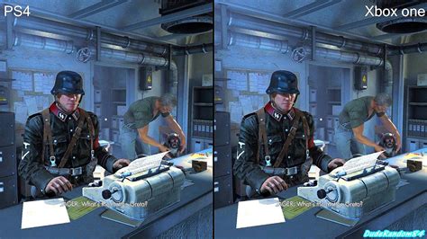 Wolfenstein The Old Blood Ps4 Vs Xbox One Graphics Comparison Youtube
