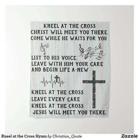 Kneel At The Cross Hymn Tapestry In 2020 Hymn Life