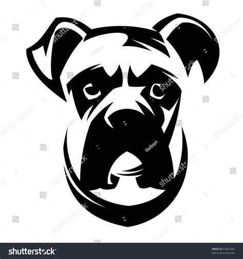 Dog Boxer Stock Vector Illustration 33862585 Shutterstock
