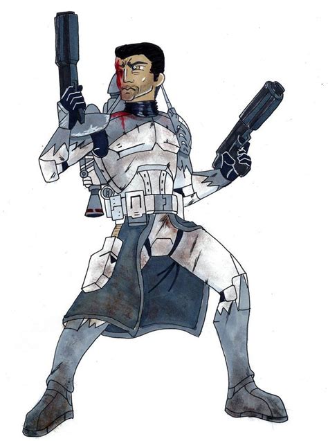 Wounded Commander Wolffe Star Wars Love Star Wars Drawings Star