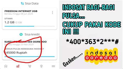 Berikut cara mendapatkan pulsa gratis indosat untuk im3 dan mentari terbaru 2020. Kode Pulsa Gratis Indosat 2020 : Cara Mendapatkan Pulsa ...