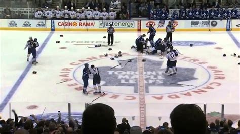 No amount of purchasing power will ever compensate for bad timing. Line brawl Buffalo Sabres vs Toronto Maple Leafs 9/22/13 NHL Hockey - YouTube