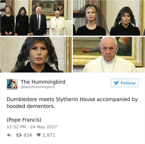 I don't mean to offend anyone. 10+ Most Creative Reactions To Sad Pope Meeting The Trumps ...