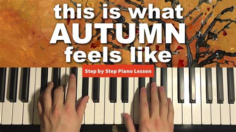 JVKE This Is What Autumn Feels Like Piano Tutorial Lesson YouTube