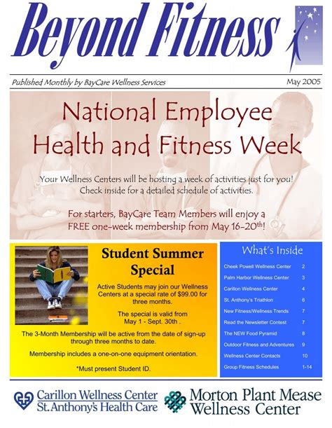 National Employee Health and Fitness Week - St. Anthony's Hospital