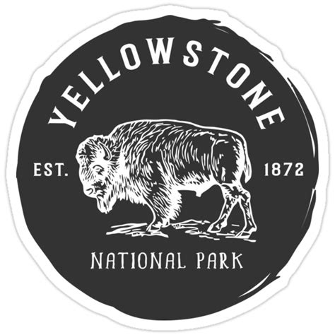 Yellowstone National Park Stickers By Blackvinyl Redbubble