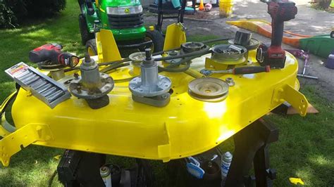 How To Assemble The Belt Diagram For The John Deere X580 54 Inch Mower Deck