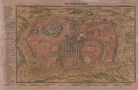 10 Gorgeous Old Maps Of Jerusalem Jennifer Chronicles Jerusalem Map