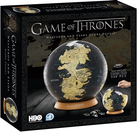 3D Puzzle Game Of Thrones Westeros And Essos Globe 540 Pieces