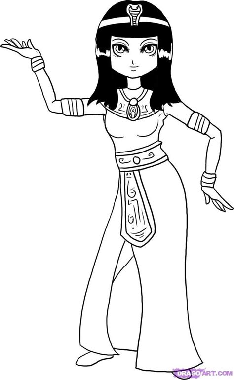 how to draw an egyptian person step by step drawing guide by dawn egyptian drawings