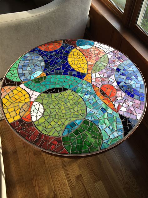 Round Mosaic End Table Mosaic2015 Mosaicendtable Mosaicdiy Free