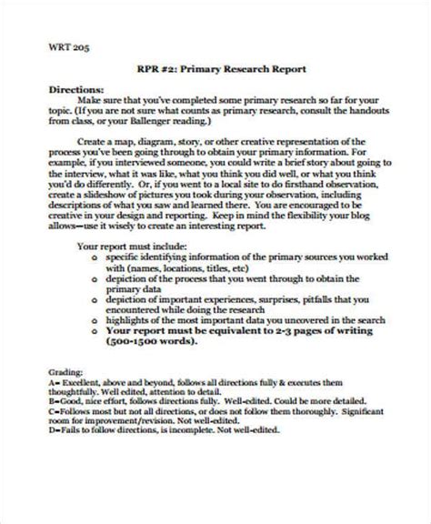 9+ Research Report Formats - Free Sample, Example Format ...