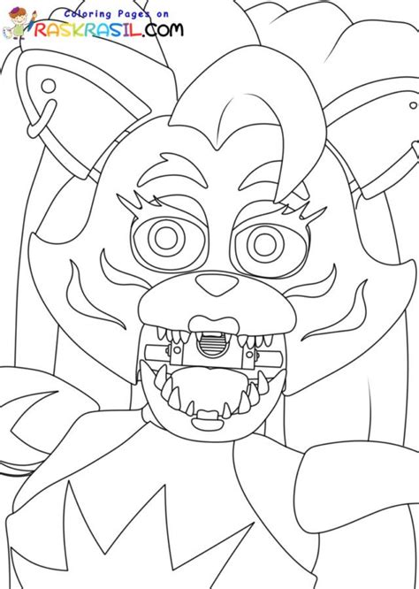 Roxanne Wolf Fnaf Coloring Pages Fnaf Coloring Pages