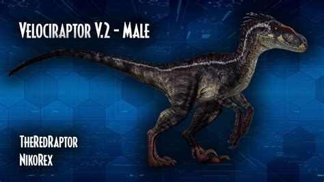 Velociraptor V2 Male Jurassic Park 3 By Theredraptor65 On Deviantart All Dinosaurs