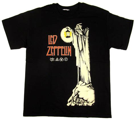 Led Zeppelin T Shirt Hermit Tee Plant Page Stairway To Heaven Mik Shop