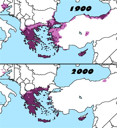 Comparison Distribution Of Greeks In 1900 2000 By Thumboy21 On