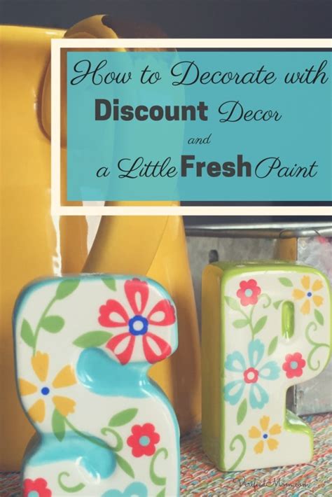 How To Decorate With Discount Decor And A Little Fresh Paint