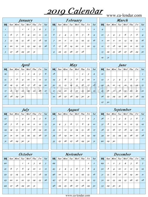 The Calendar With 365 Days Numbered Get Your Calendar Printable