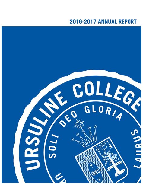 Amongst a number of notable achievements in 2017, we celebrated the 10 annual report 2017. 2016-2017 Annual Report by Ursuline College - Issuu