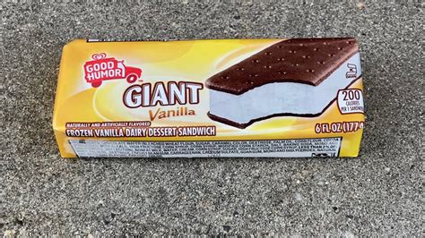 Good Humor Giant Vanilla Ice Cream Sandwich Review Taste Test May