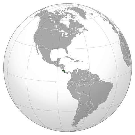 Large Location Map Of Costa Rica Where Is Located Costa Rica On The