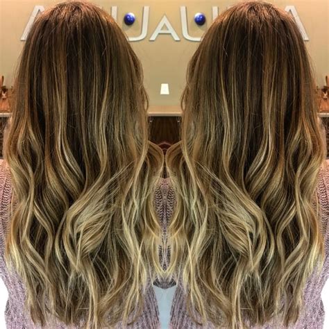 Hand painted ombré Crafted by Katie s Aveda color Ombre balayage