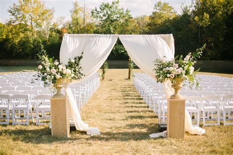 Sheer Fabric Wedding Ceremony Arch