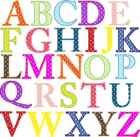 Alphabet Clipart Colorful Alphabet Uppercase Lettering Alphabet