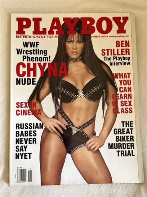 PLAYBOY MAGAZINE NOVEMBER 2000 WWE CHYNA Nude Excellent Condition