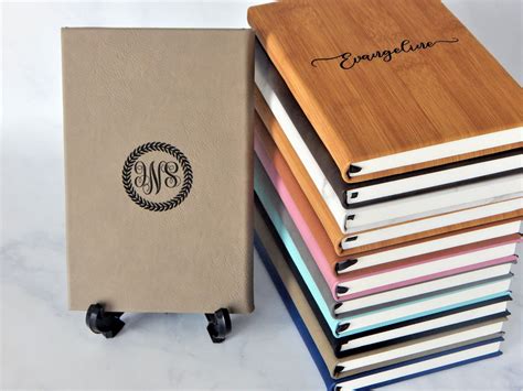 Bulk Custom Journals Leather Notebook With Logo Engraved Etsy