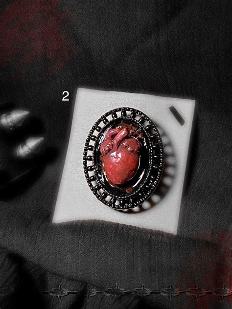 Gothic Heart Pins Goth Gore Gory Blood Bloody Easthetic Etsy