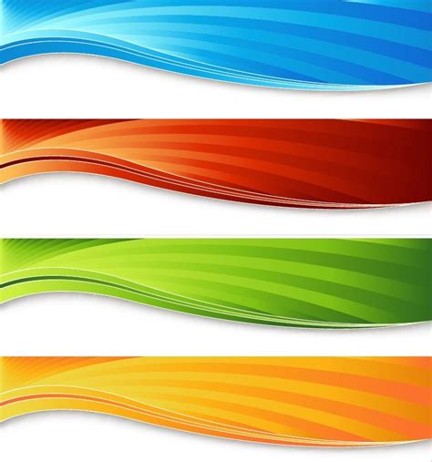 Four Colorful Banners Vector Graphic Free Vector Graphics All Free