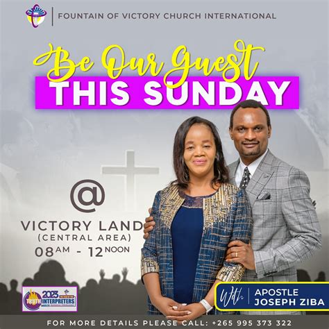 You Are Invited Fountain Of Victory Church International