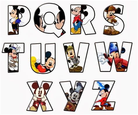 Oh My Alfabetos Alfabeto De Mickey Mickey Mouse Letters Disney