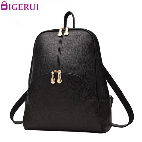 Digerui Backpack Pu Backpack Women Leather Backpacks Softback Bags Bag