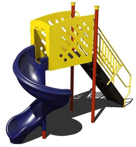 Freestanding Playground Slide Structure Detailed Play Pro