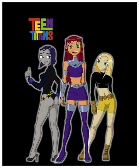 Raven Starfire And Terra Teen Titans By 9029561 On Deviantart