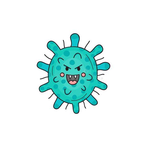 Virus Germ Vector Illustration Drawing Stock Vector Illustration Of
